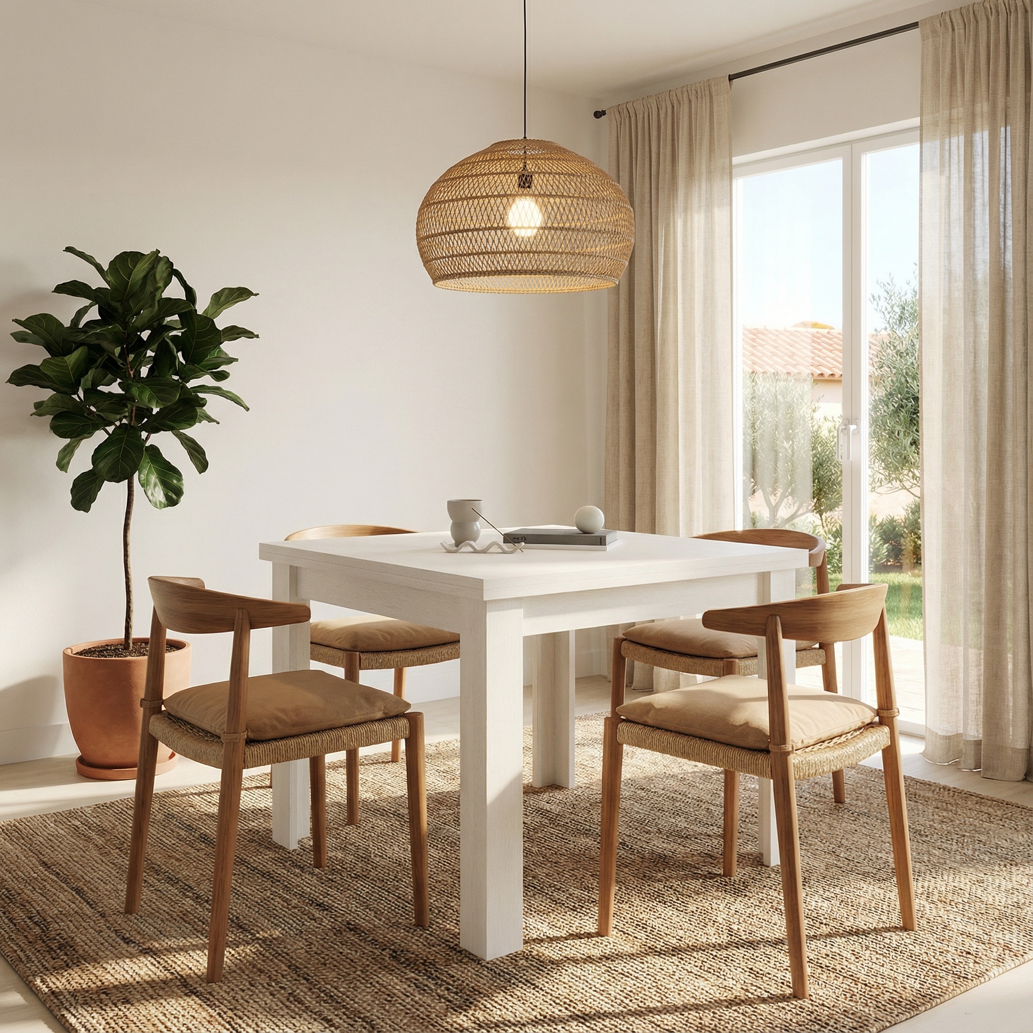 Mesa Comedor Libro Extensible 90x90 Cm POLAR 1