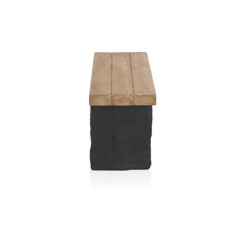 Banco De Madera De Abeto Impregnada TOTAL WOOD 2012, Modelo Clásico De 120x38.5x50 Cm, Personalizable En Color Y Medidas