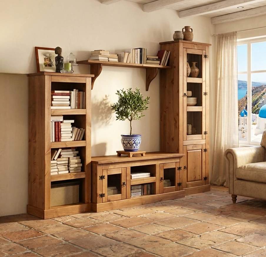 Mueble Rústico de Salón 250 Cm