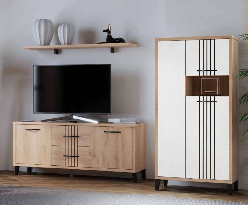 modular-salón-roble-frente-vitrina-blanco.