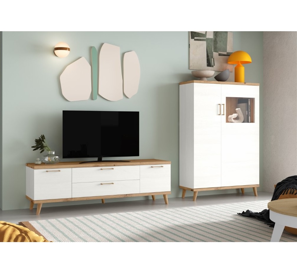 Composición de Salón Blanco Polar-Artisan 260 Cm