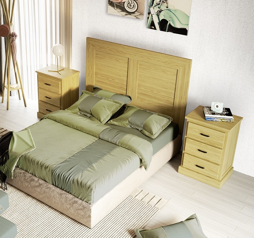 Dormitorio Madera Pino Color a Elegir