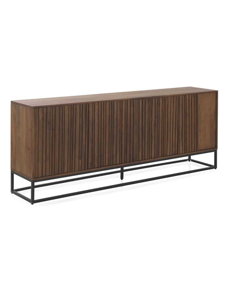 aparador-4-puertas-laminadas-madera-maciza-de-mango-base-metal