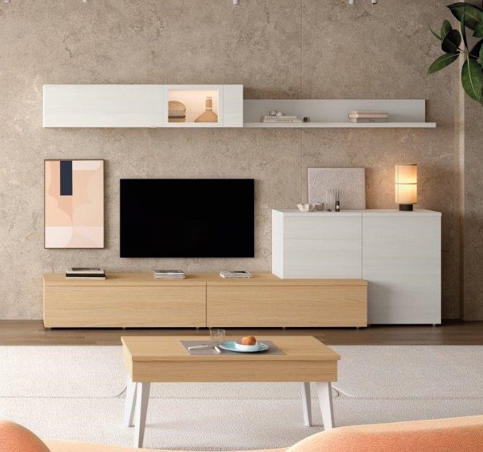 Composición de Salón Duna 300 Cm Nuez Polar