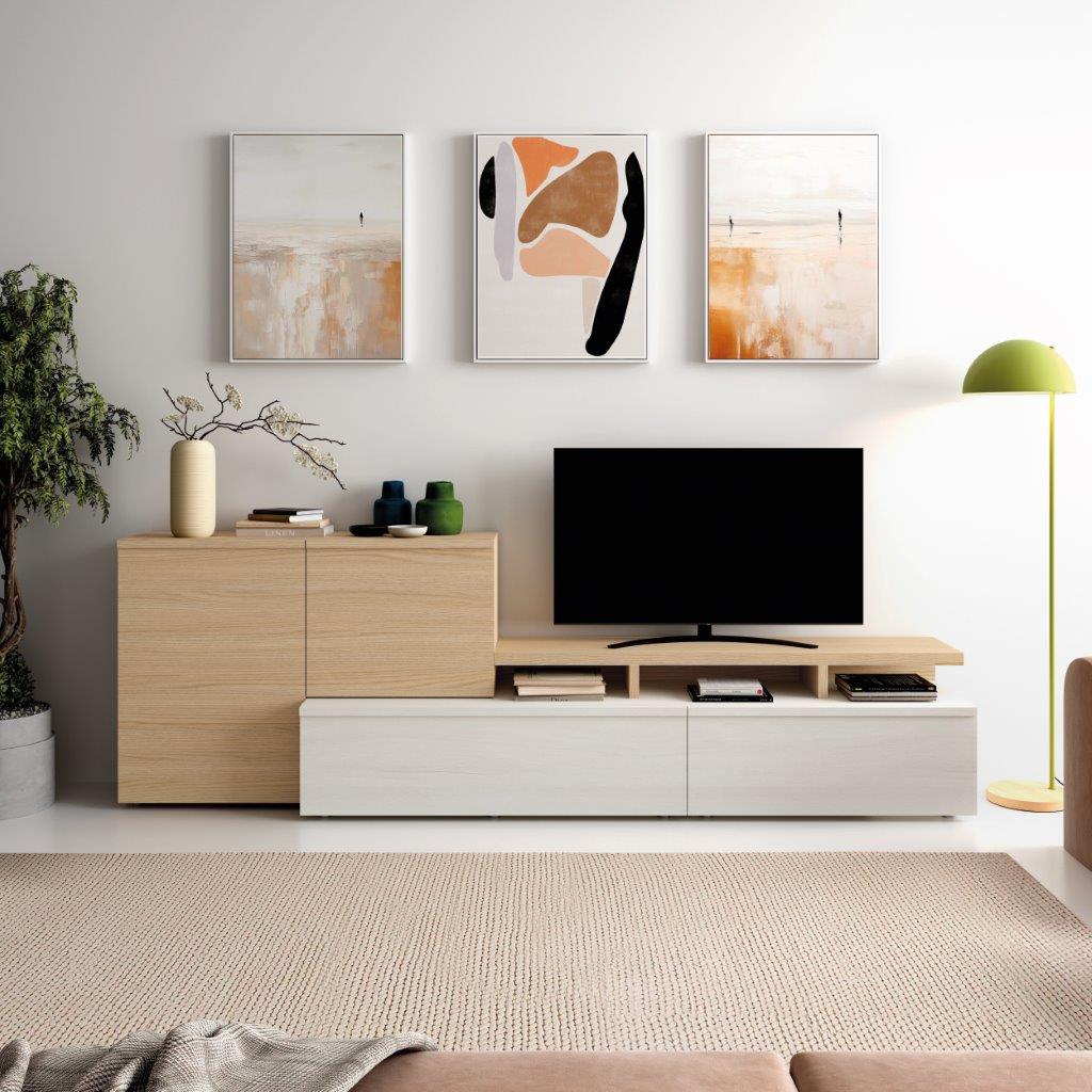 Composición de Salón Tundra 270 Cm Polar-Nuez