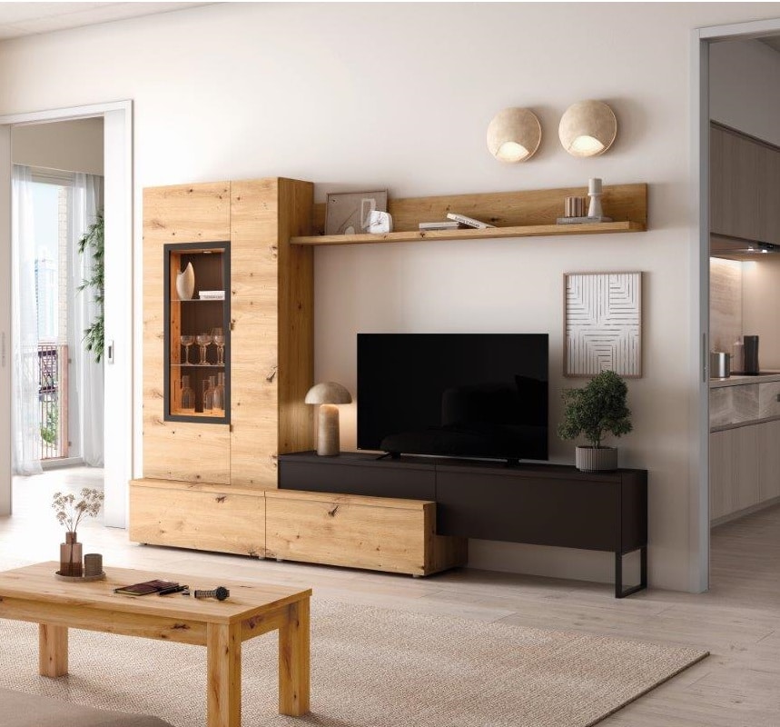 Composición de Salón Zenda 270 Cm Artisan-Ébano