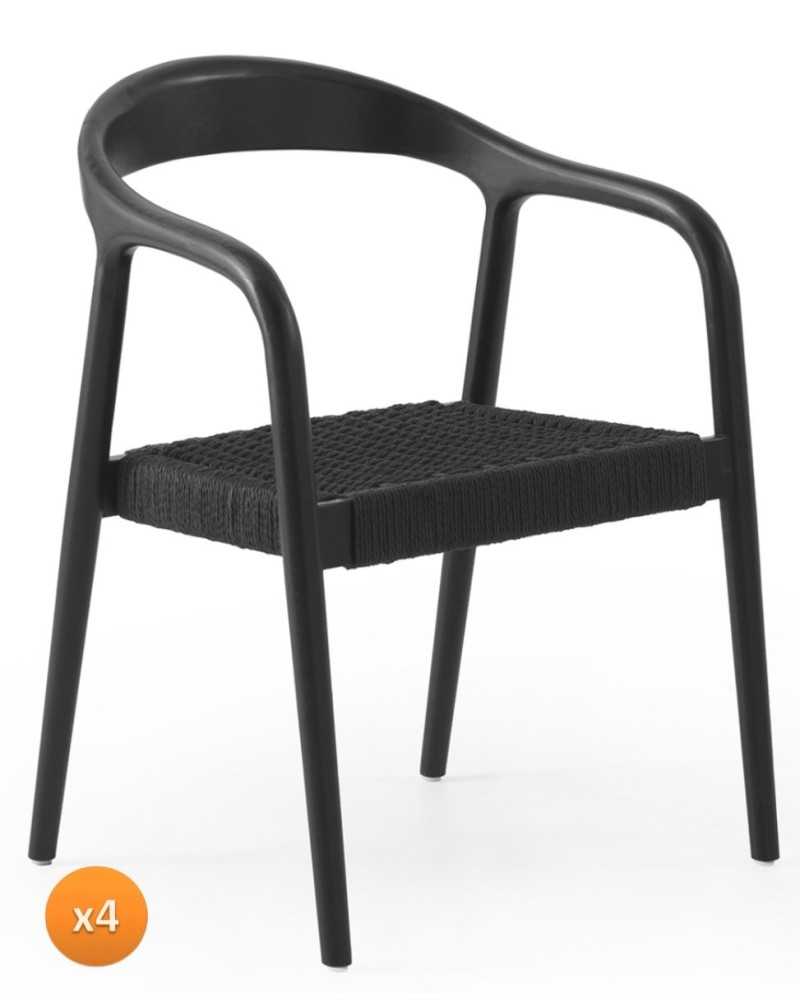 pack-4-sillones-negros-madera-de-fresno-con-asiento-trenzado