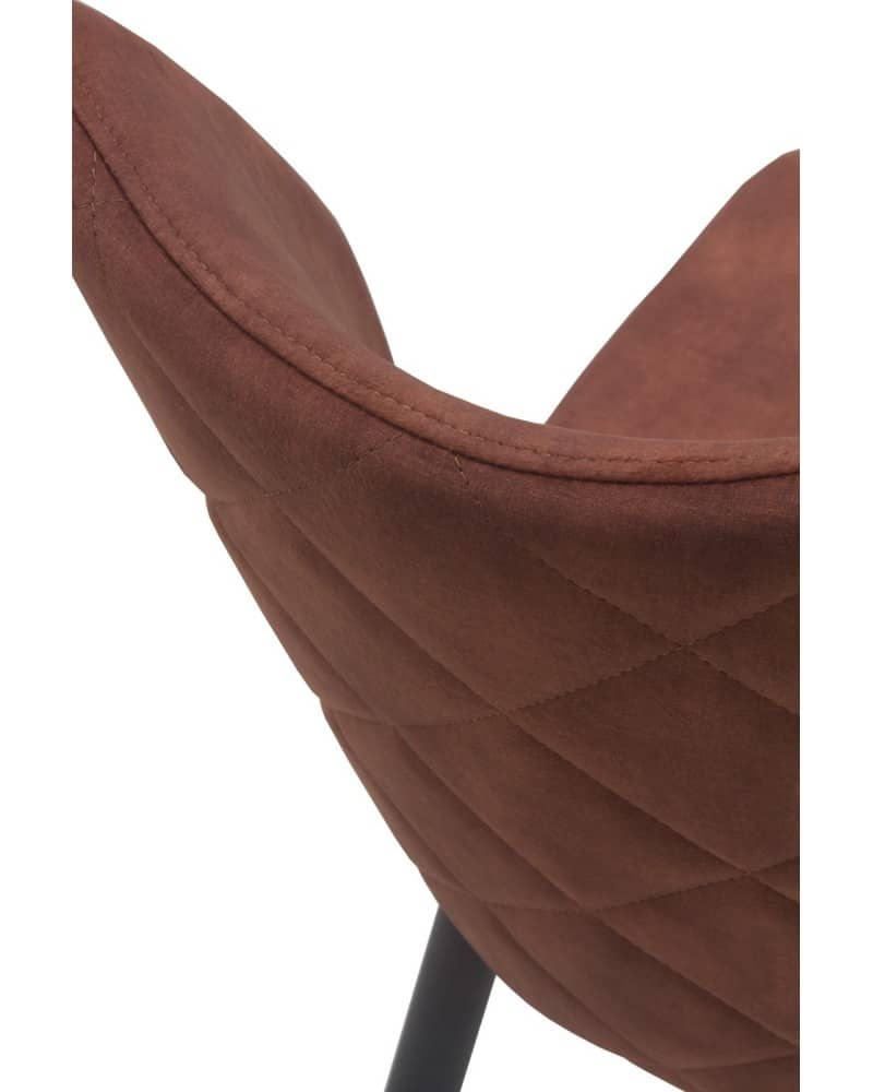 pack-4-sillas-tapizadas-color-marron-patas-metalicas-negras (5)