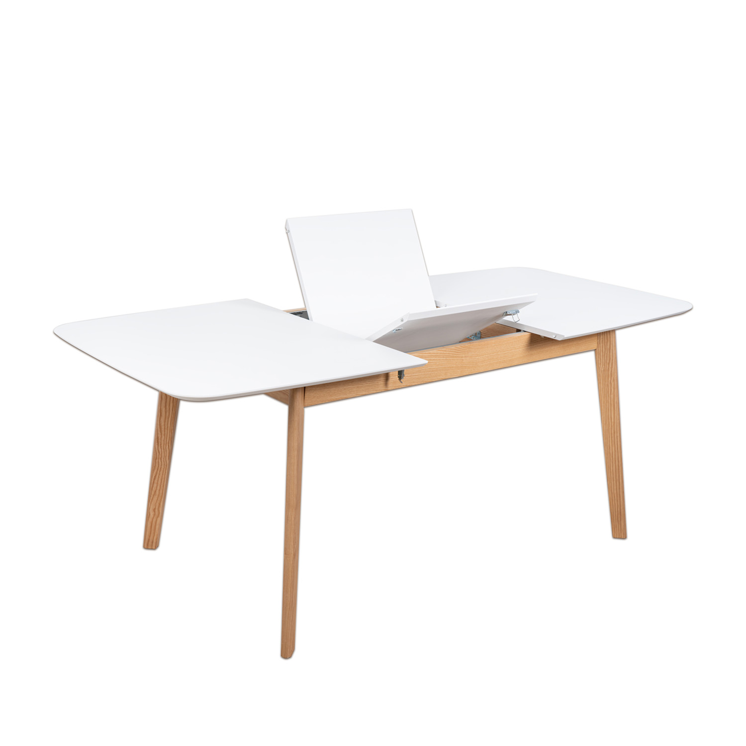 Mesa Extensible 140-188 Cm Blanco-Roble (7)