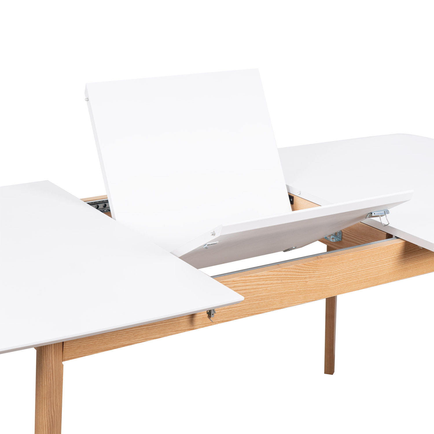Mesa Extensible 140-188 Cm Blanco-Roble (8)