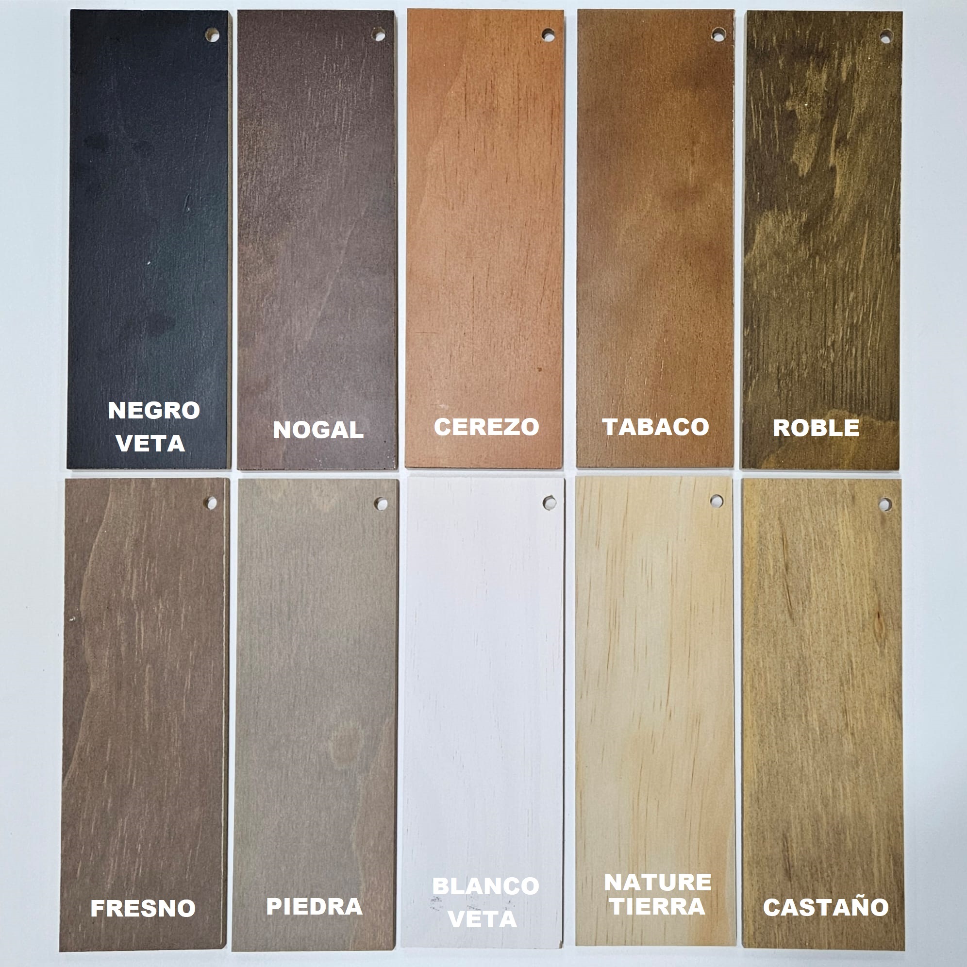 muestra de colores