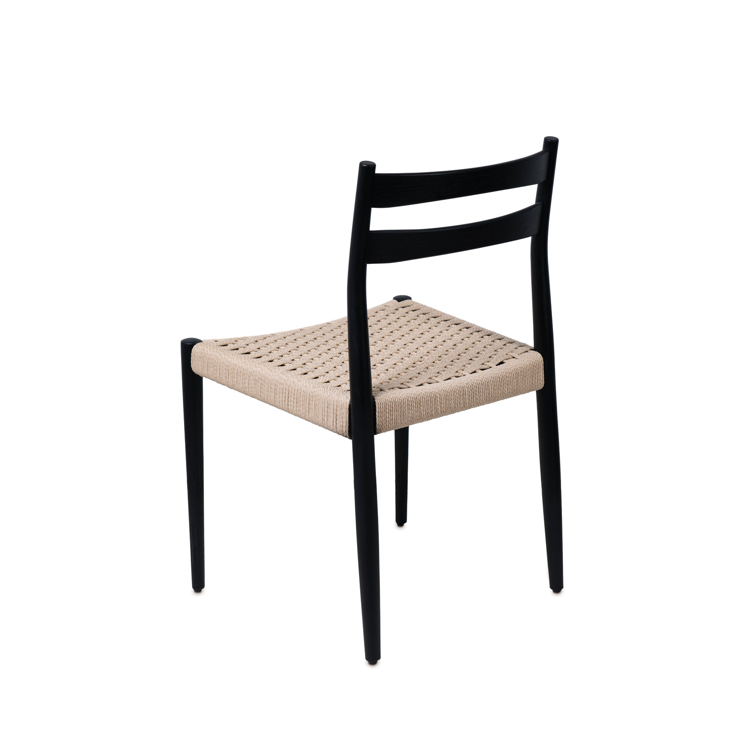 Silla Madera Negro-Asiento Trenzado Bonnie (2)