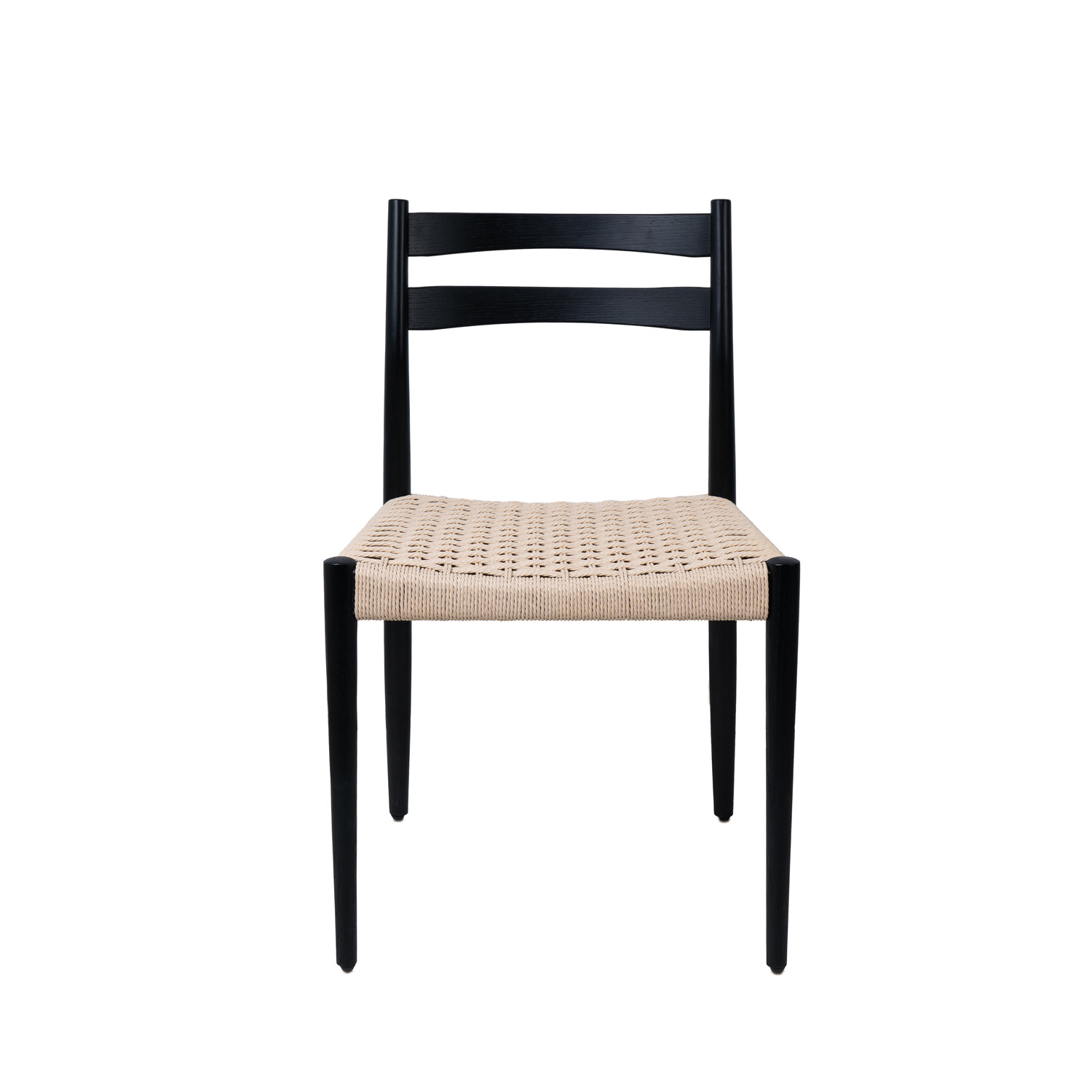 Silla Madera Negro-Asiento Trenzado Bonnie (4)
