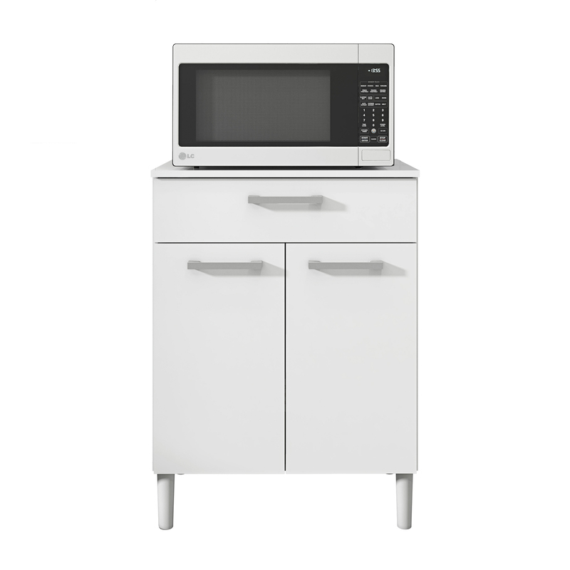 Armario Pequeño de Cocina Blanco Con Patas (1)