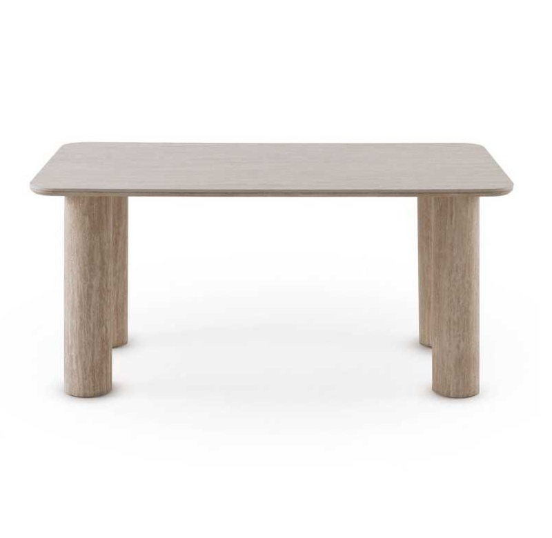 Mesa Comedor Piedra Beige Travertino-Varias Medidas (3)