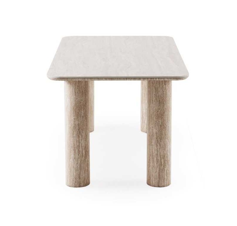 Mesa Comedor Piedra Beige Travertino-Varias Medidas (6)