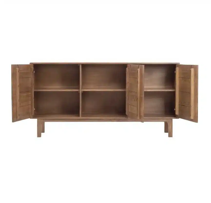 Aparador Madera de Mango Natural 160 x 80 Cm (2)