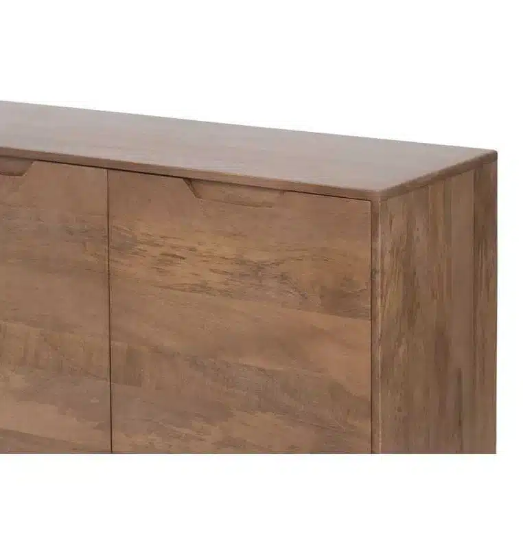 Aparador Madera de Mango Natural 160 x 80 Cm (4)