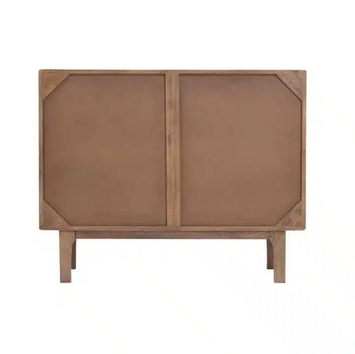 Aparador Pequeño 2 Puertas Madera de Mango 100 Cm (4)